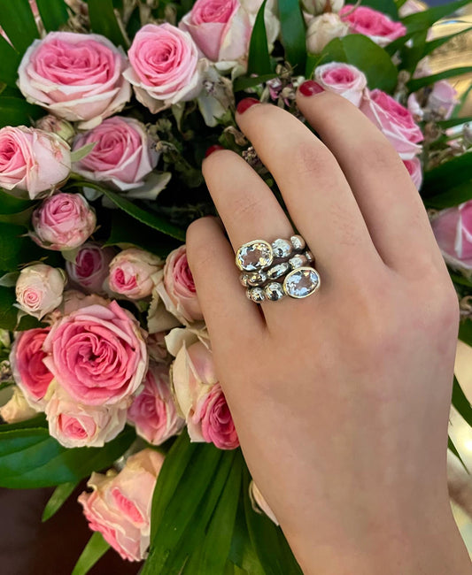 Anel com Cristal de Rocha