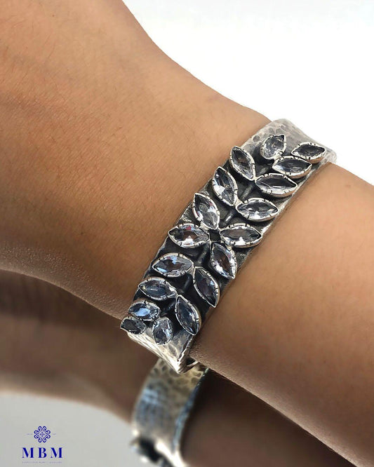 Silver and Rock Crystal Bracelet