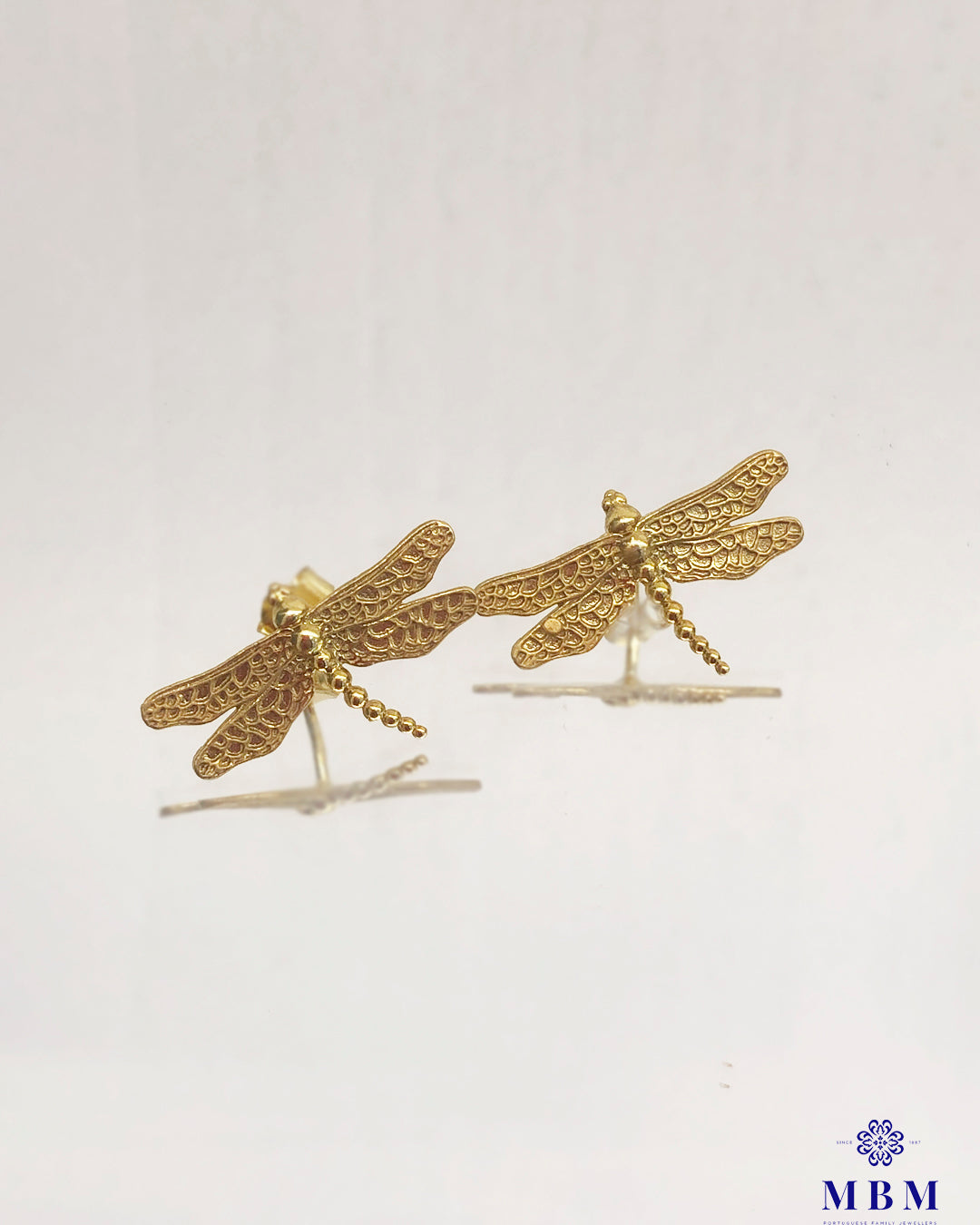 Brincos libelinhas em prata pequenos