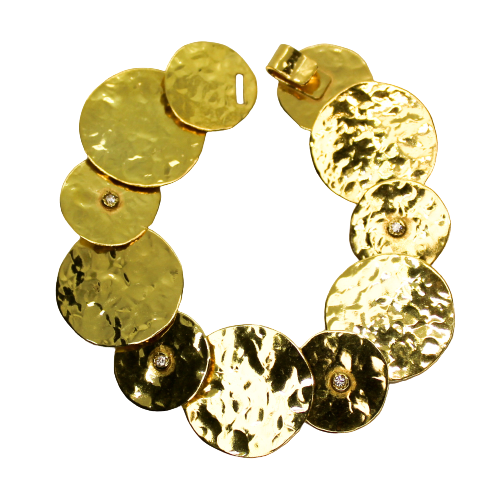 Pulseira Patelas com zircónias