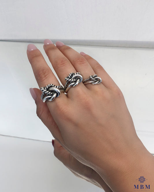 Anel Nó Duplo - Grande