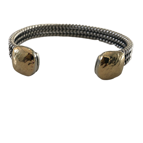 Pulseira em prata e ouro
