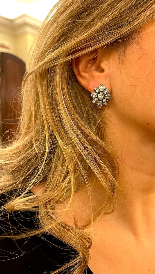 Elegant silver earrings