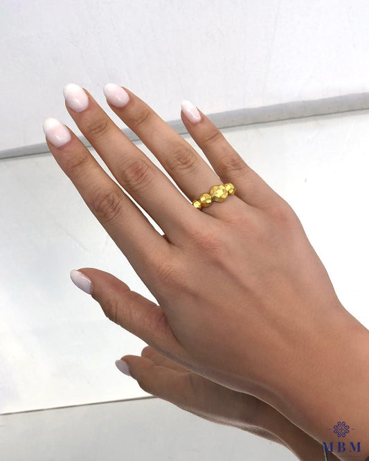 Anel Martelado "Granitos"