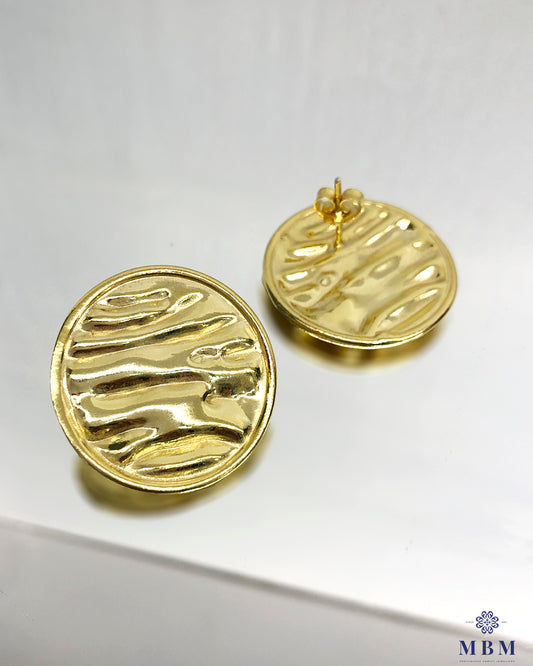 Brincos redondos em prata