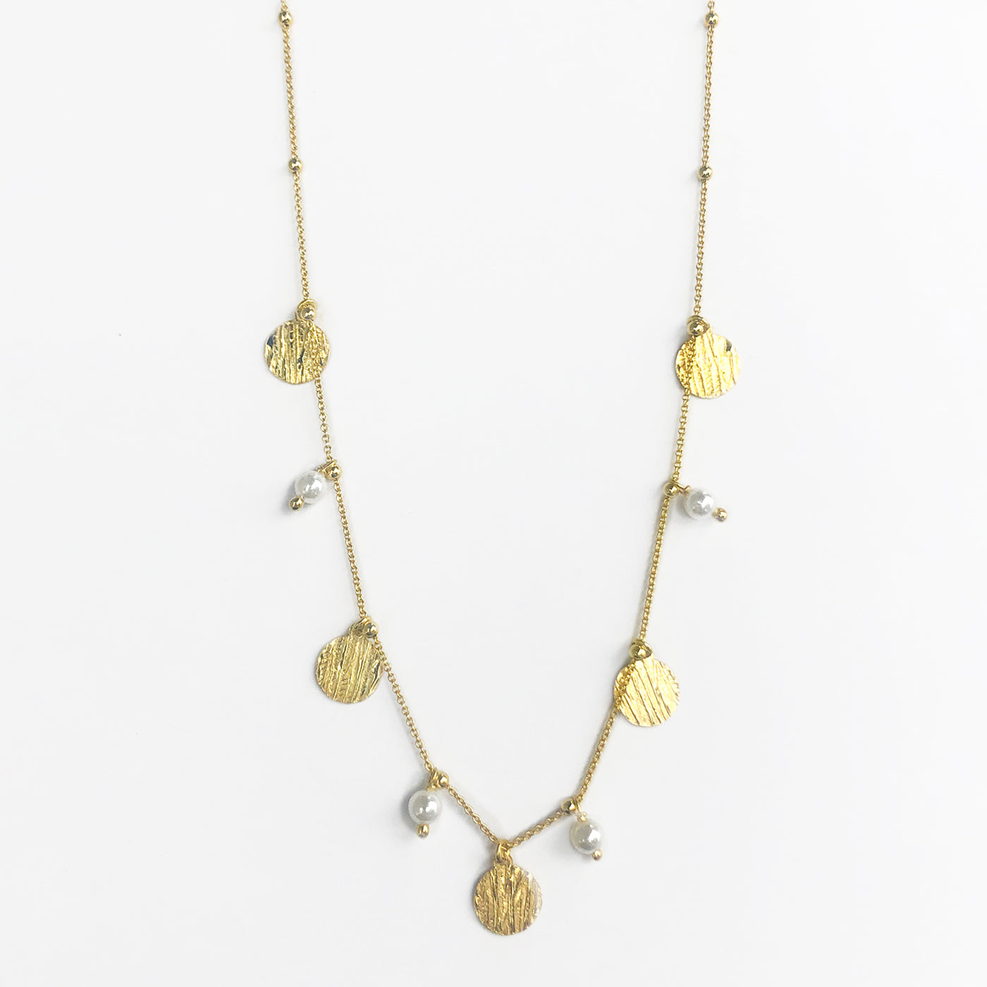 Necklace medals and stones