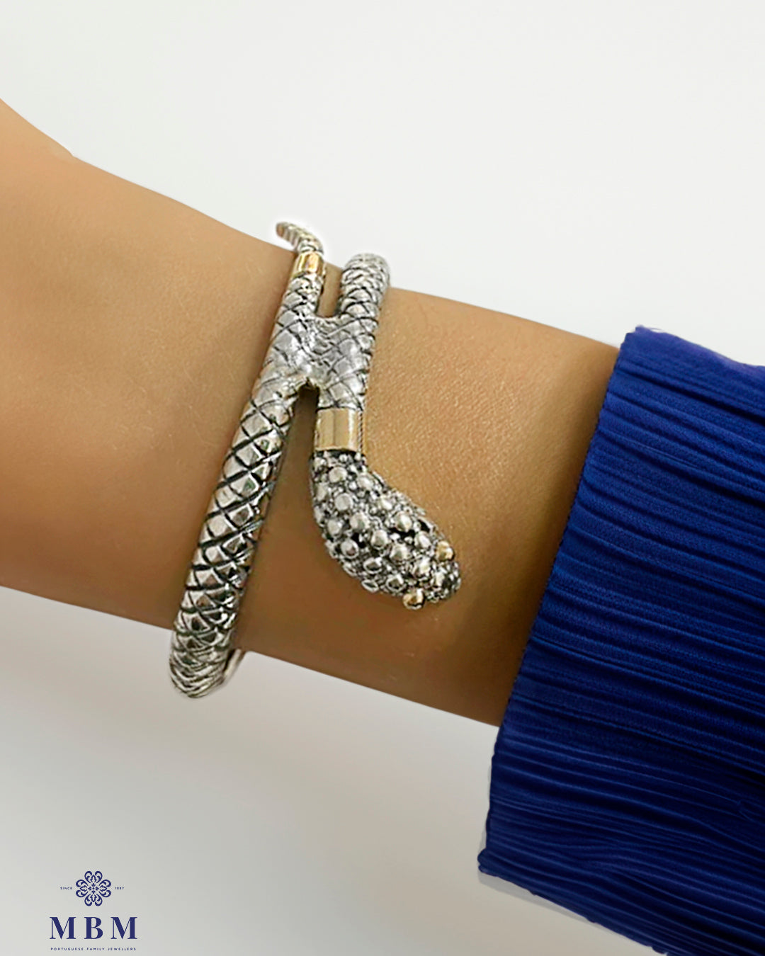 Snake Bracelet Silver and Gold
