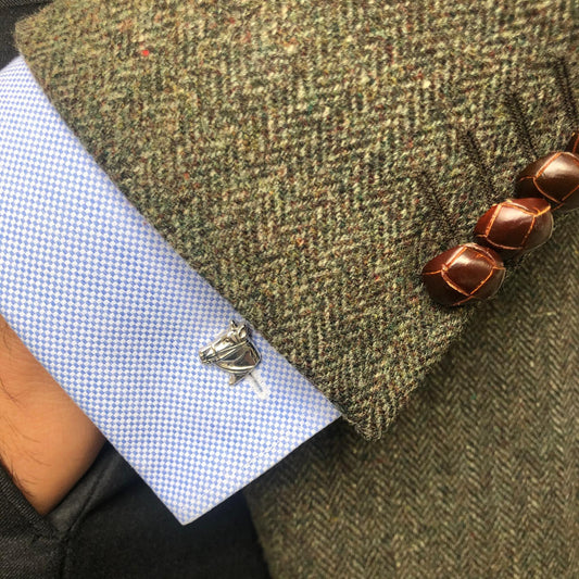 Botões de punho cavalo