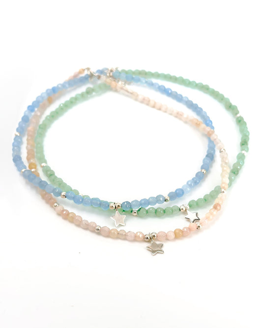 Colar pedras com estrela