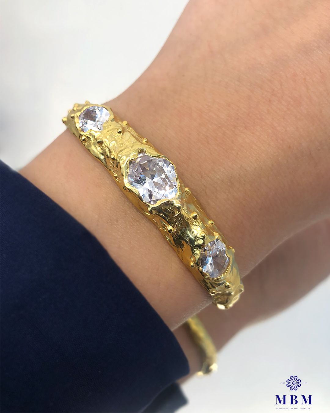 Pulseira prata com Zircões