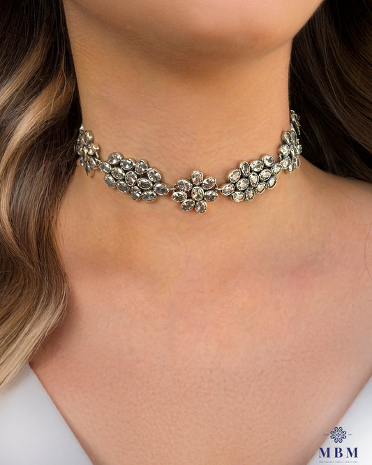 Gargantilha com Cristal de Rocha