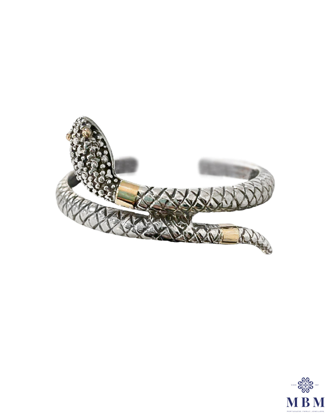 Snake Bracelet Silver and Gold
