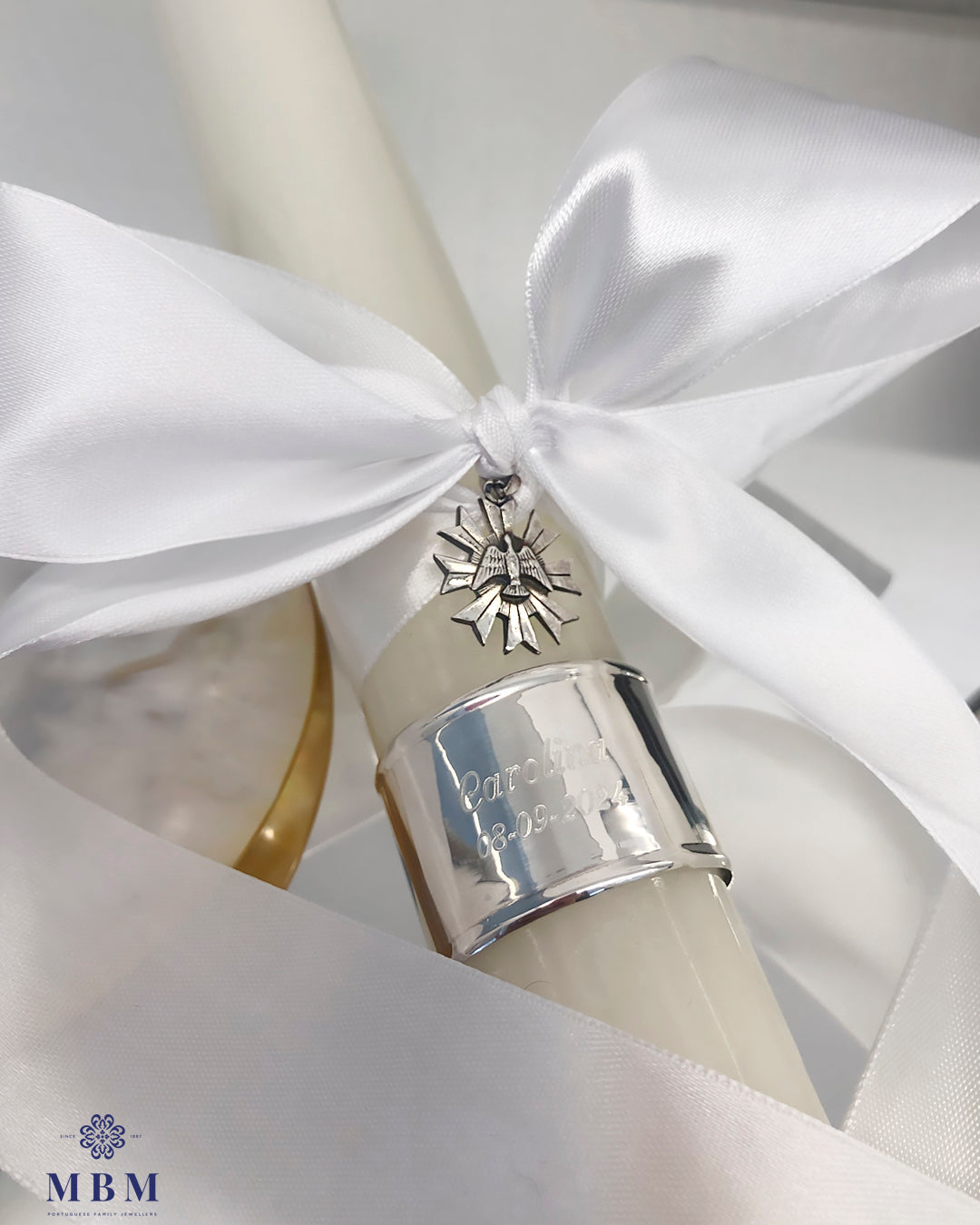 Vela Batismo com medalha