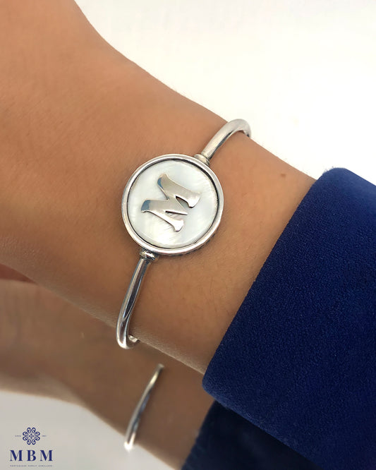 Personalized Mother of Pearl Bracelet