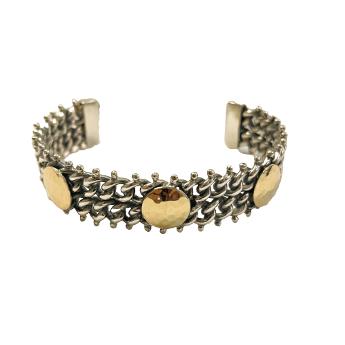 Silver and gold bracelet