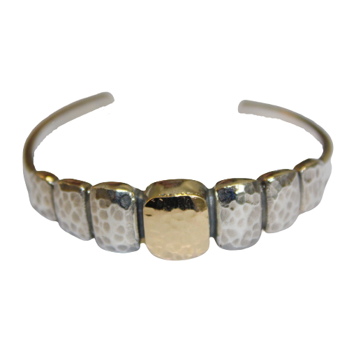 Silver and gold bracelet