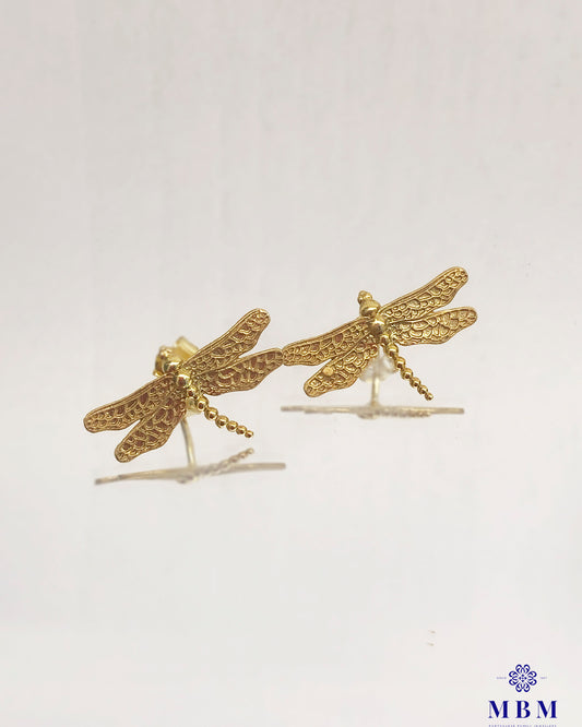 Brincos libelinhas em prata pequenos