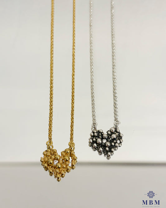 Colar coração "Bubbles"