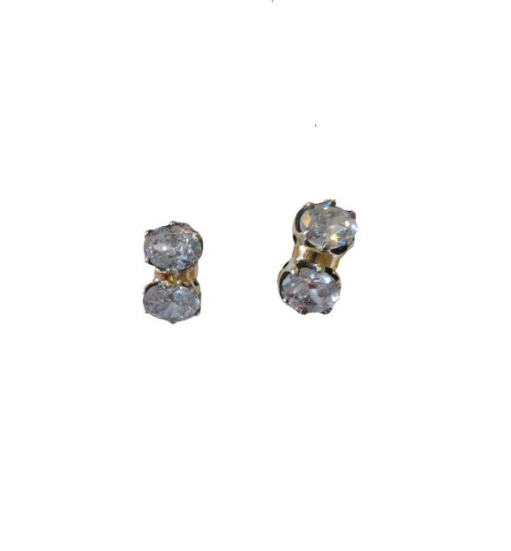 Small earrings with zircons