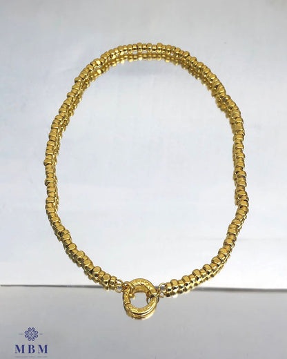 Silver nugget necklace - larger