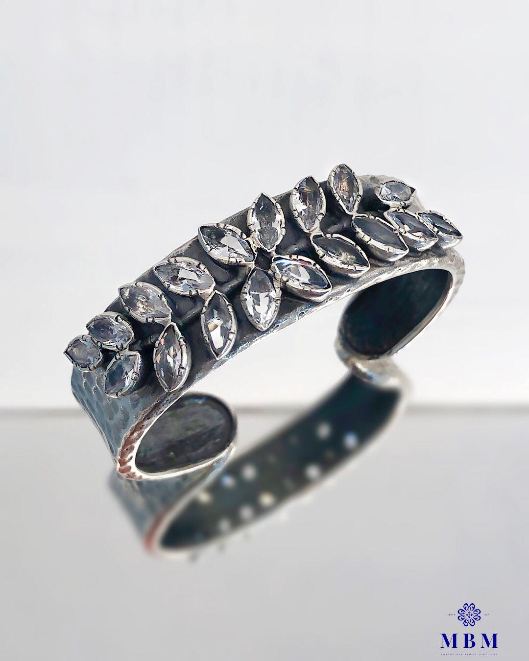 Silver and Rock Crystal Bracelet