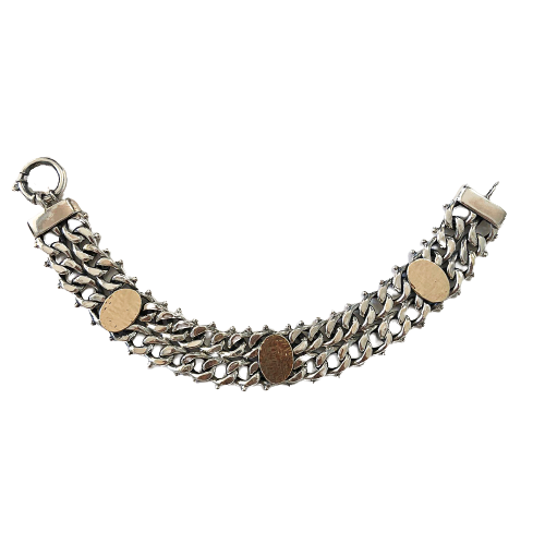 Silver and gold bracelet