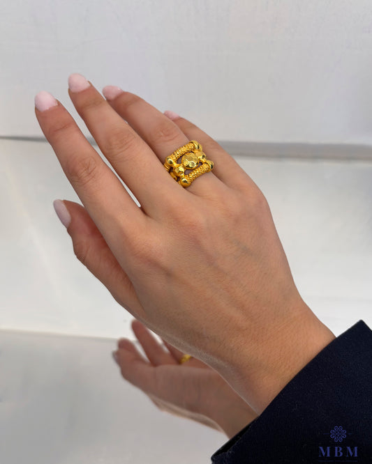 Anel triplo em prata